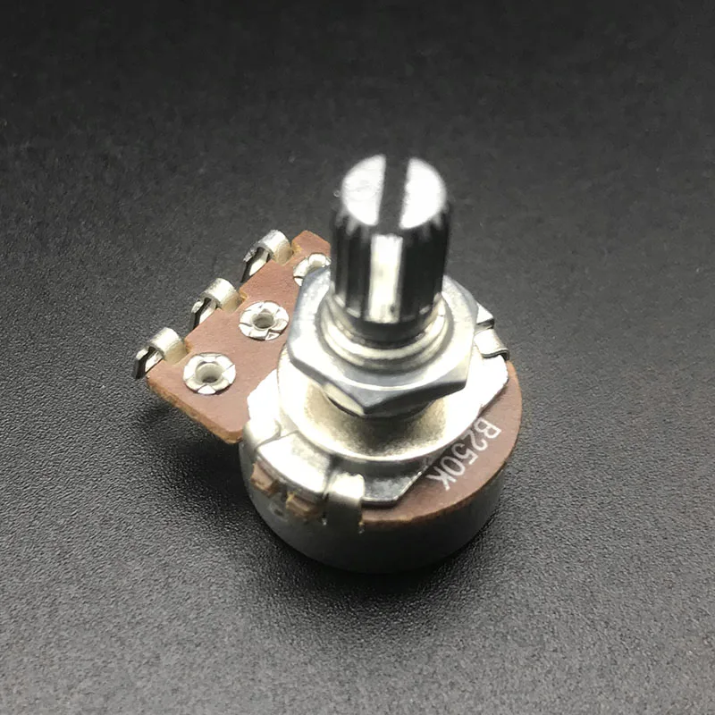 4 stücke 1518mm welle elektrische gitarre potentiometer töpfe volume tone control töpfe a250k b250k a500k b500k kleinegroßen top