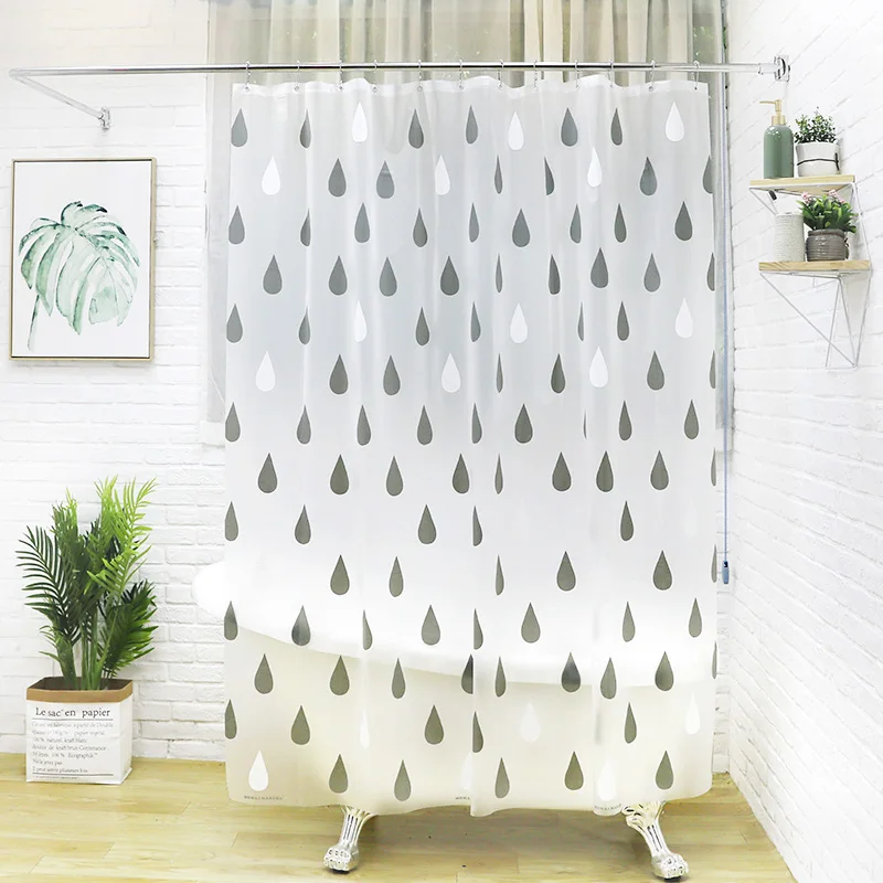 Отдельная Водонепроницаемая душевая занавеска прозрачная для душа в эстетике