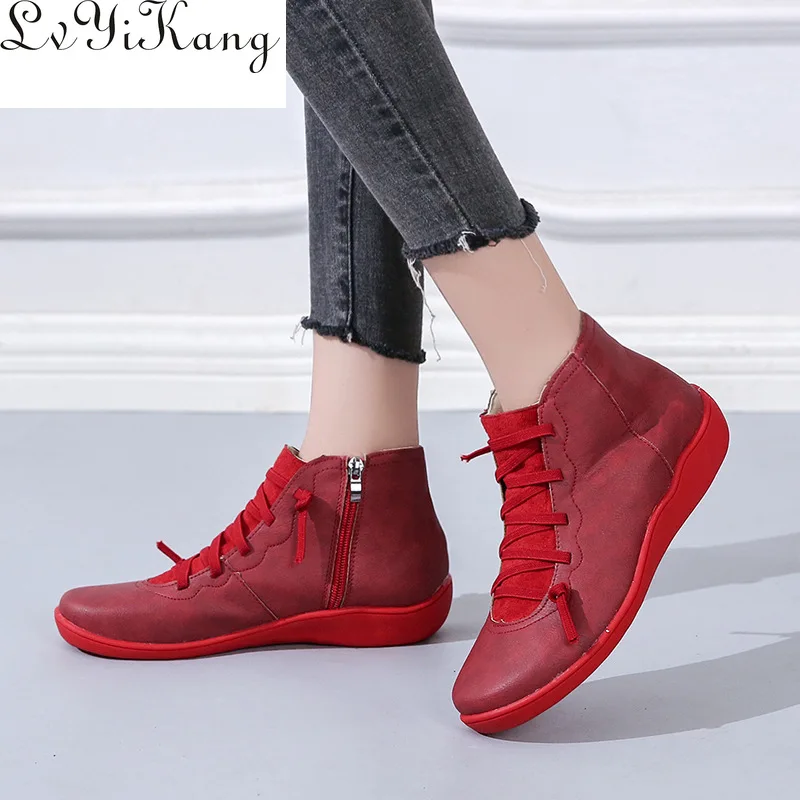 Женские ботинки ботильоны женское кожаная обувь на шнуровке Ботильоны женские