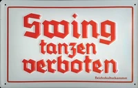 swing tanzen verboten schild 3d bt tin sign 20 x 30 cm