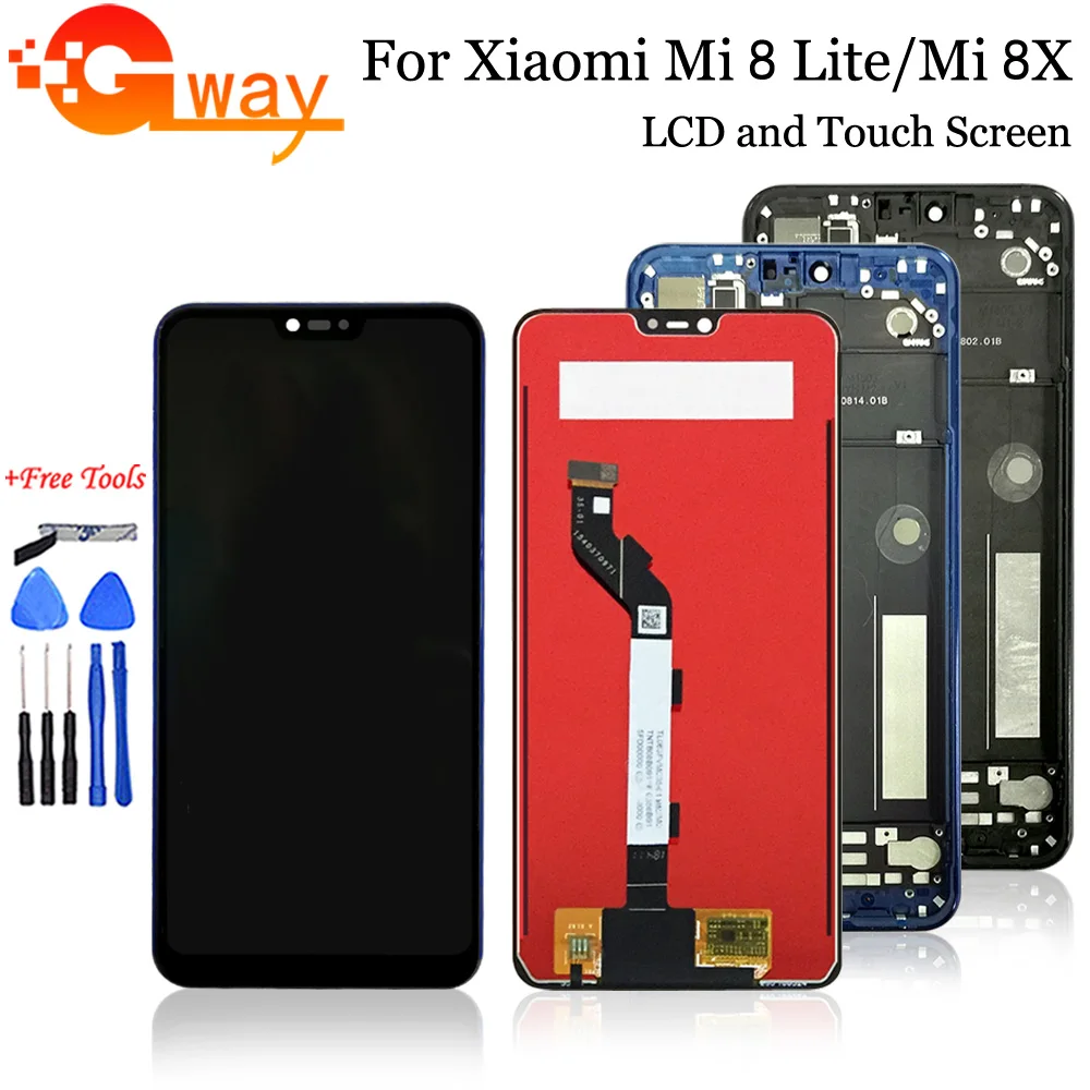 

Original LCD For Xiaomi Mi 8 Lite LCD Display Touch Screen Digitizer Assembly With Frame For Xiaomi Mi8 Lite Mi 8X LCD
