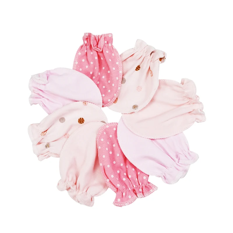 2 пары/упр. Перчатки для новорожденных 100% хлопок Варежки младенцев маленьких