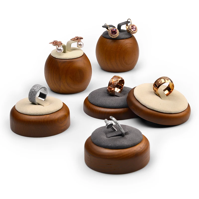 Дисплей для ювелирных изделий Oirlv подставка колец из цельного дерева держатель