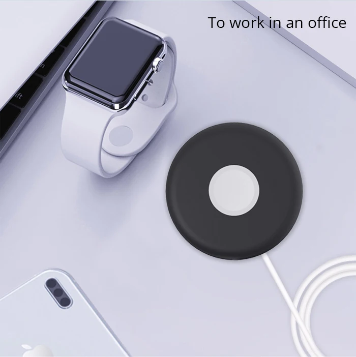 Fivetech док-станция для зарядки для Apple Watch, версии Беспроводной Зарядное устройство чехол Подставка для хранения мягкий силиконовый кронштейн для наручных часов Apple Watch 4/3/2/1 Базовое покрытие