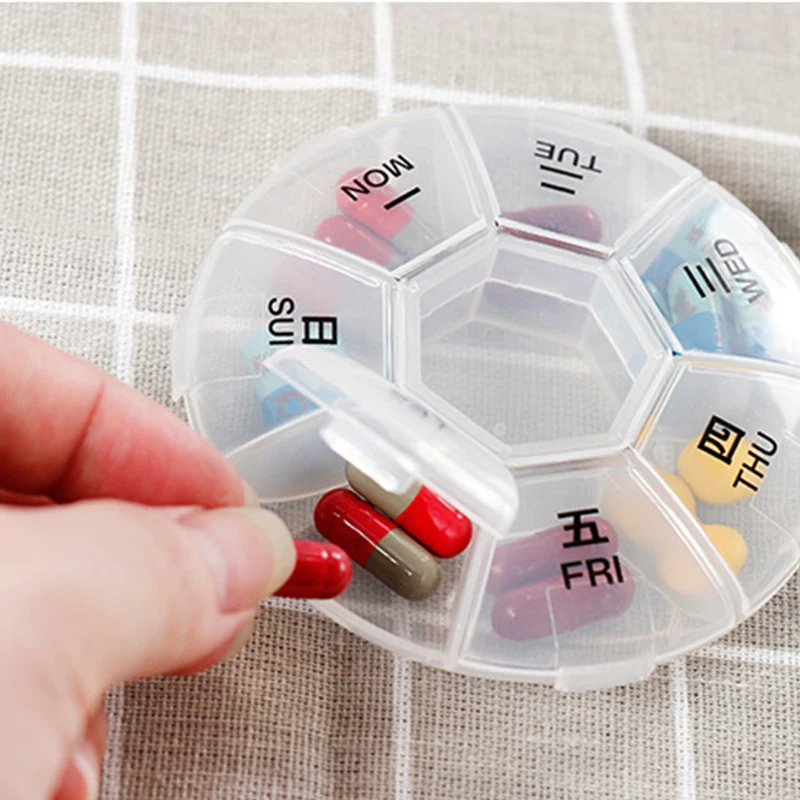 Еженедельная мини коробка для таблеток Портативный 7 дней чехол дорожный