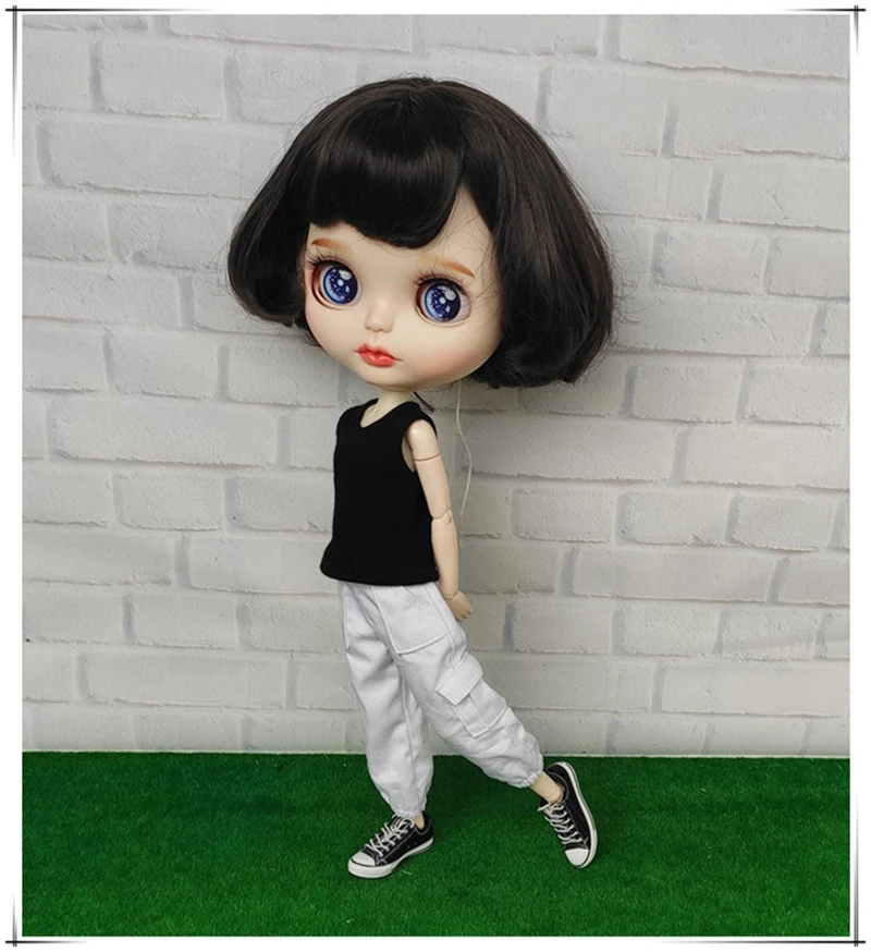 Кукла Blyth одежда комбинезоны брюки сетка футболка пальто для OB24, Licca, Pullip, Barbies, Blyth Брюки Одежда для 1/6 кукла аксессуары