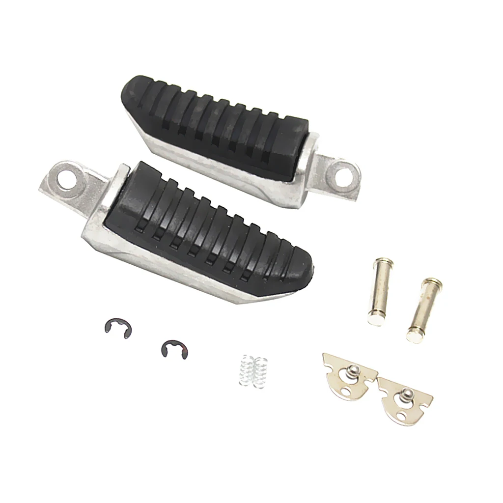 

Black Rubber Motorcycle Foot Pegs Footrests Left & Right For Hayabusa GSX1300R 2008-2011
