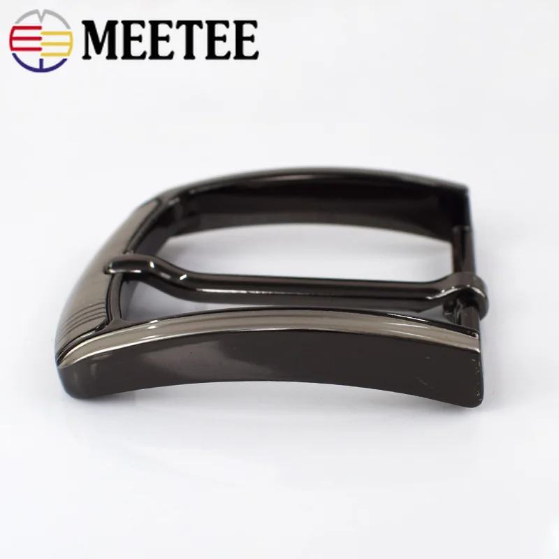 Meetee 1pc/2Pcs 40mm Belt Pin Buckles Men Metal Fashion Jeans Leather Buckle Head for 37-39mm Belts DIY Hardware Accessories | Дом и сад