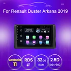 Автомагнитола для Renault Duster Arkana 2019, мультимедийный видеоплеер, Android 11, без DVD, 2 din, аудио, 1080P, поддержка видео