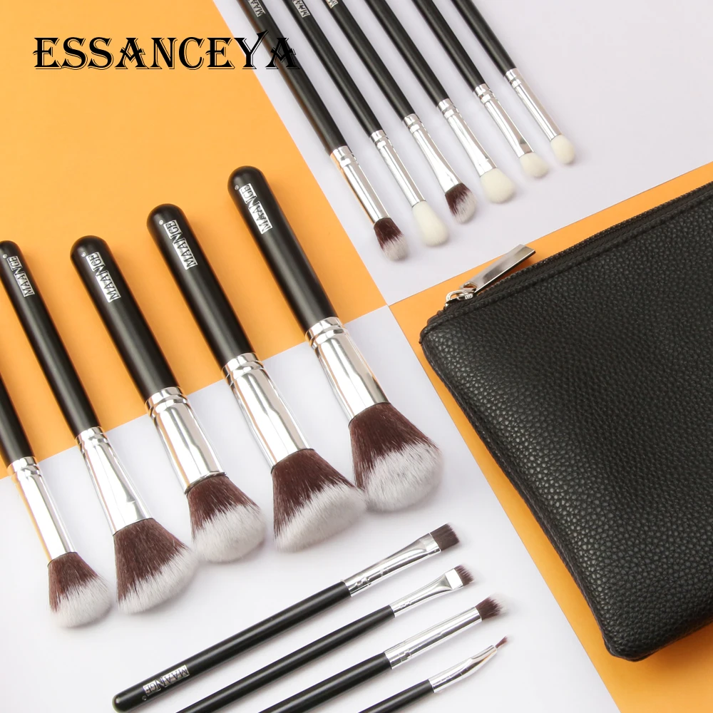 Набор профессиональных кистей для макияжа ESSANCEYA 8/15 шт. пудра мягкие волосы тени