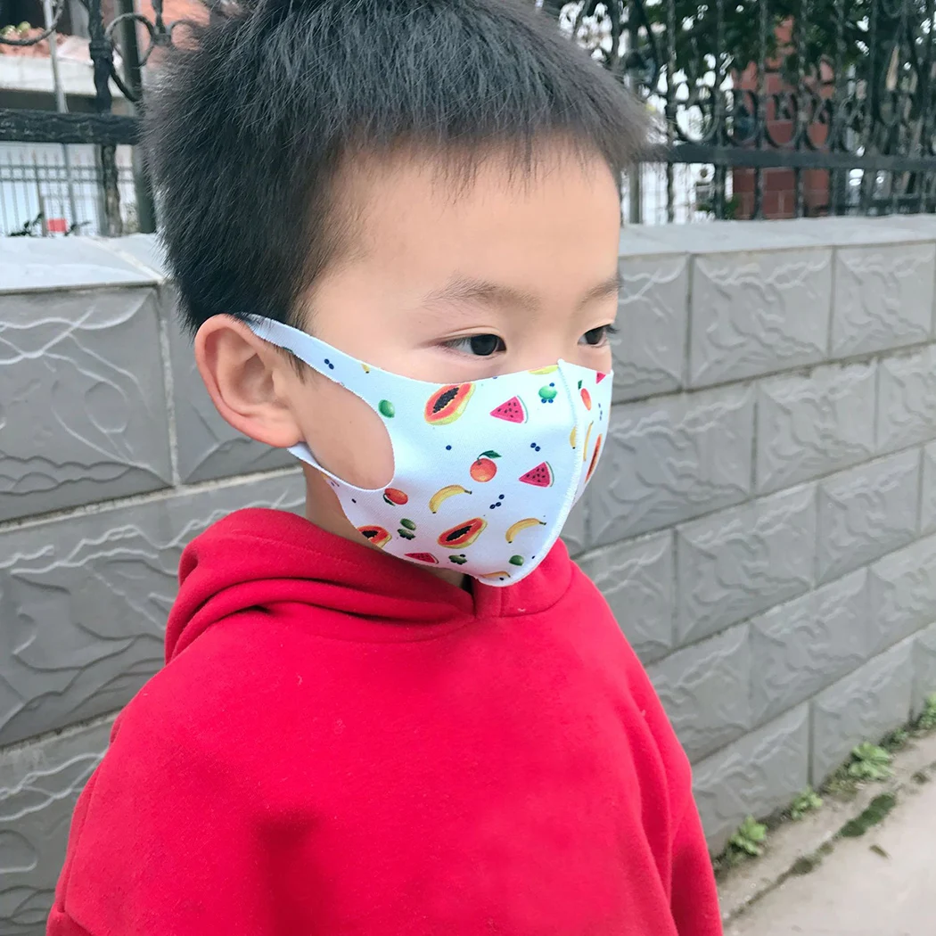 5 шт. мультяшная Губка Маска для рта моющаяся Пылезащитная многоразовая маска