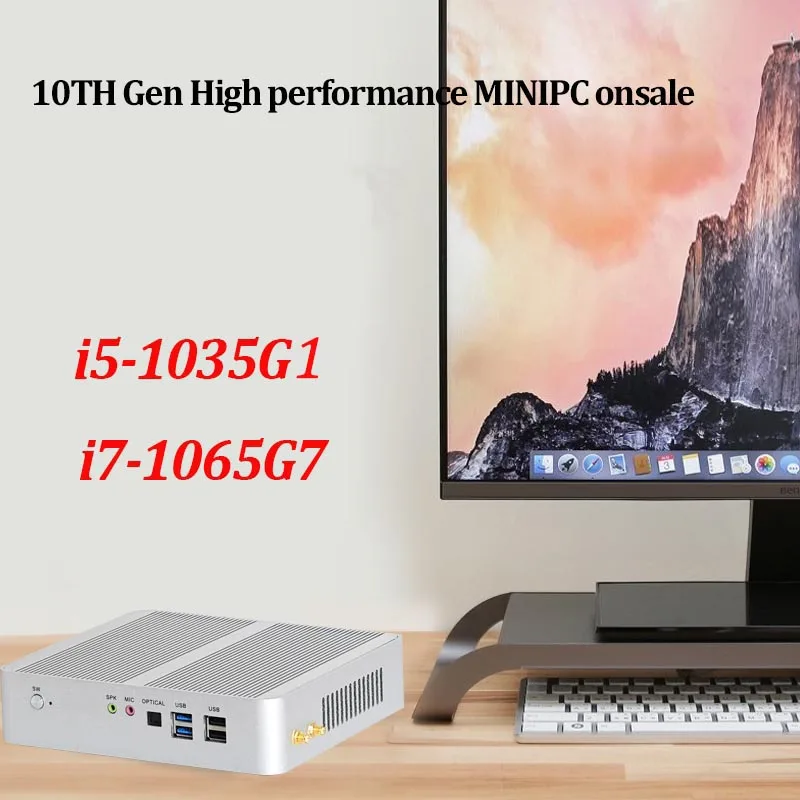 Новейший 10 го поколения 10nm мини вентилятор для ПК Core i5 1035G1 i7 1065G7 Windows компьютер