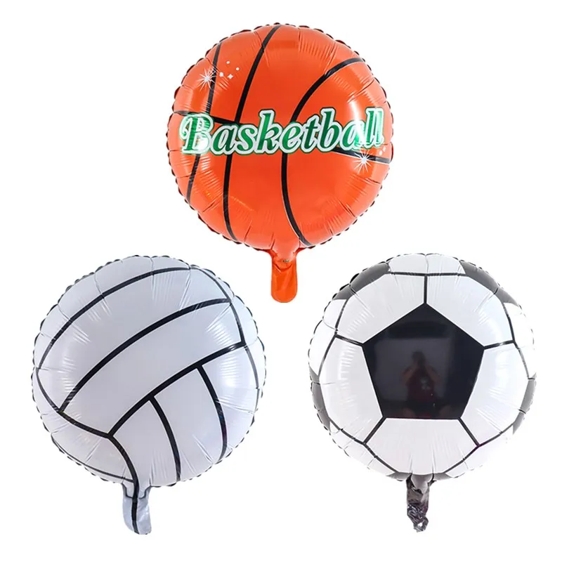 3 шт./лот декор для дня рождения ребенка 18 дюймов Волейбол Баскетбол