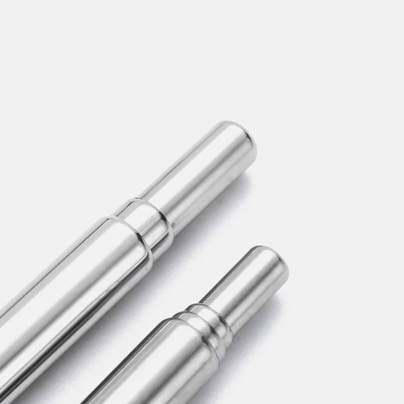 18/10 портативная соломинка многоразовая телескопическая для питья путешествий