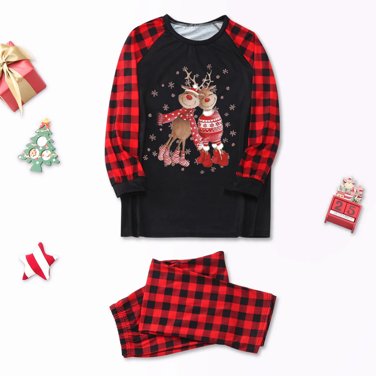 

Sleepwear Outfits Matching SetXmas Family Sleepwear 2Pcs Sets Christmas Pajamas For Family Matching Clothes Xmas Pajamas Pjs