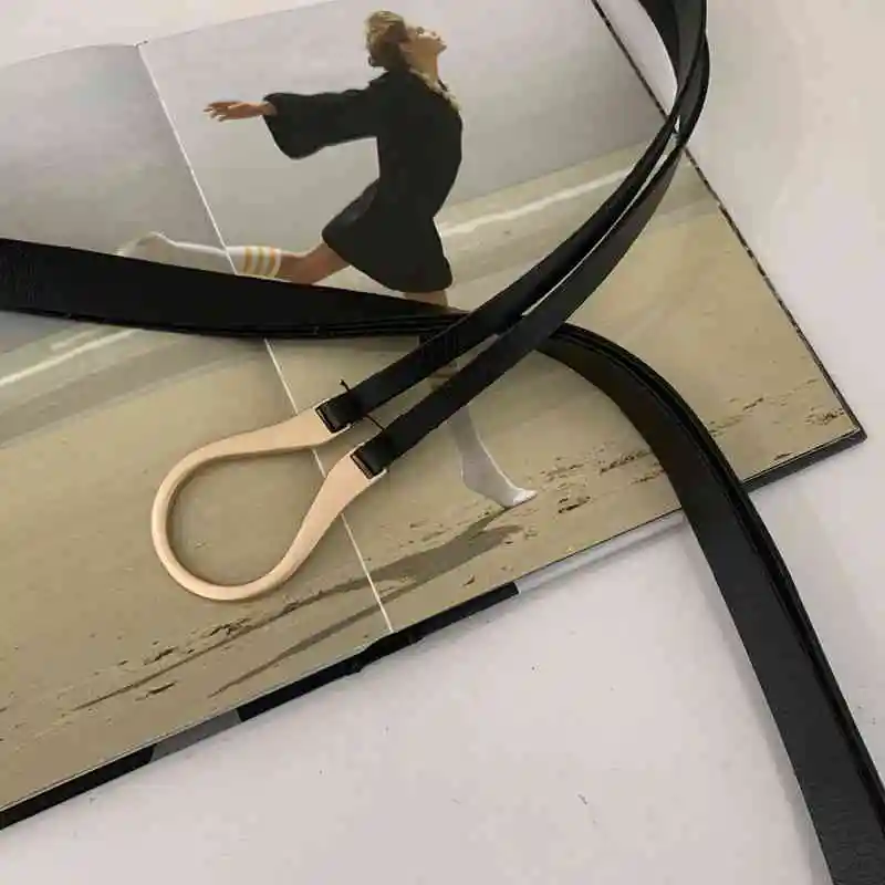 Ремень женский из искусственной кожи с U-образной пряжкой | Аксессуары для одежды