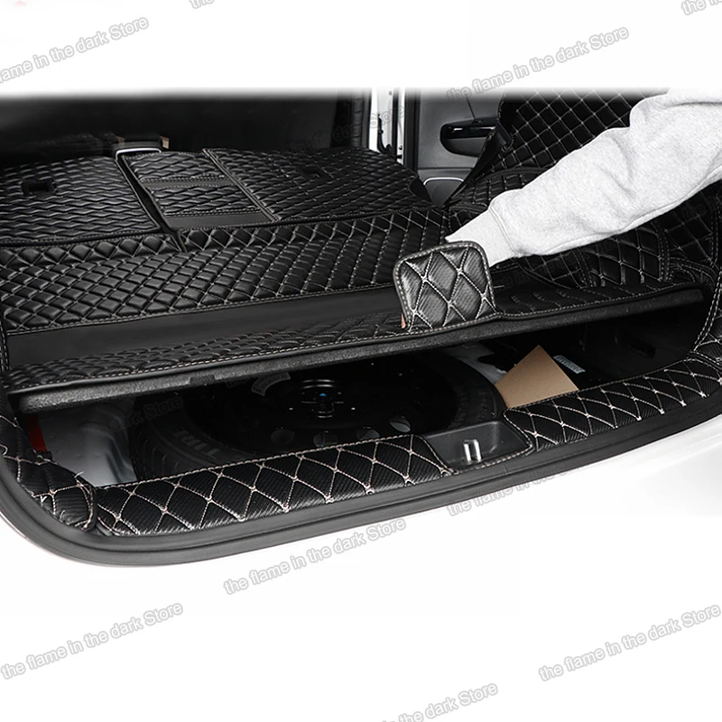 

Lsrtw2017 Leather Car Trunk Floor Mat Cargo Liner for Kia Kx5 Sportage Forte Rio 2016 2017 2018 2019 2020 Rug Carpet Accessories