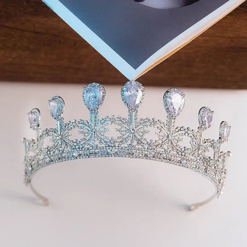 Циркония Стразы Диадемы и короны Театрализованное Обручение диадема на
