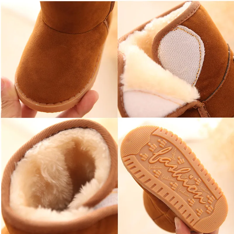 

Hot Sell Baby Snow Boots New Baby Shoes Fashion Warm Girls Boys Boot Plush Inside Baby Infant Boots Toddler Shoes