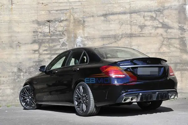 Диффузор для заднего бампера Mercedes Benz C Class W205 C200 C300 C63 AMG 15 19 M194| |