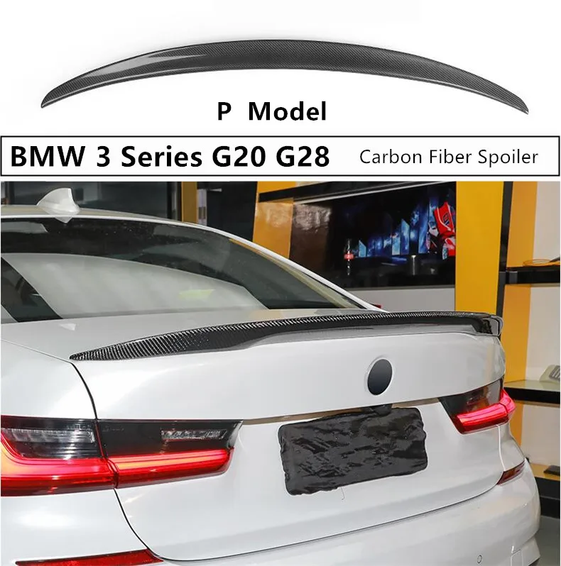 

Спойлер из углеродного волокна для BMW 3 серии G20 G28 2019 2020-рыхлители заднего крыла, высококачественные автомобильные аксессуары PModel