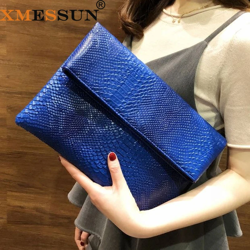 XMESSUN Мужские лоферы под кожу питона клатч Сумки через плечо для женщин 2021 модные