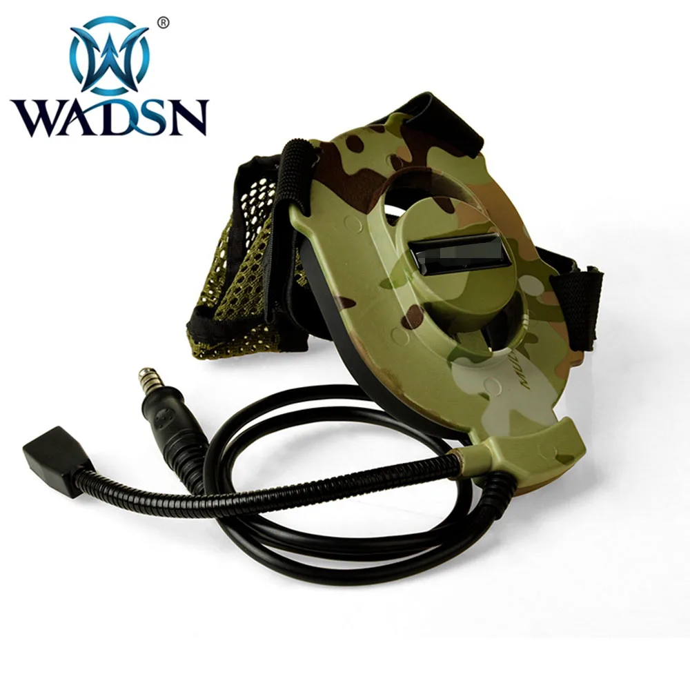 Multicam WADSN страйкбол наушники Bowman Elite II Гарнитура тактические военные спецназ односторонние гарнитуры WZ027 охотничьи наушники - Цвет: Multicam