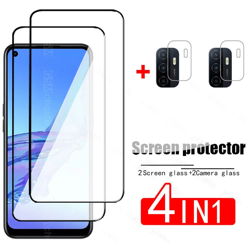 

Screen Protector for OPPO A32 Tempered Glass Premium Full Coverage Protection Glas On OPO orro A 32 32A A32 HD Camera Lens Film
