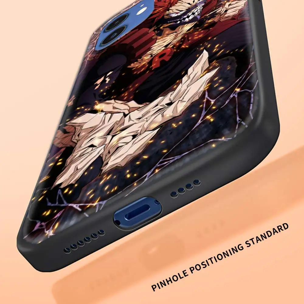 

Luxury Case for iPhone 7 8 11 12 Pro XS Max 12 Mini X XS XR ES 2020 Plus Black Phone Soft Shell Coque My Hero Academy