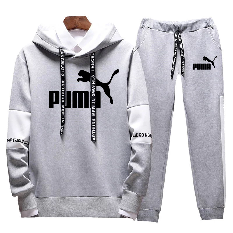 

2021 Tracksuit Men Sets Winter Hoodies Pants 2 Piece Set Running Hoody Mens Brand Sweatshirt Sport Joggers Sweatpants Suit