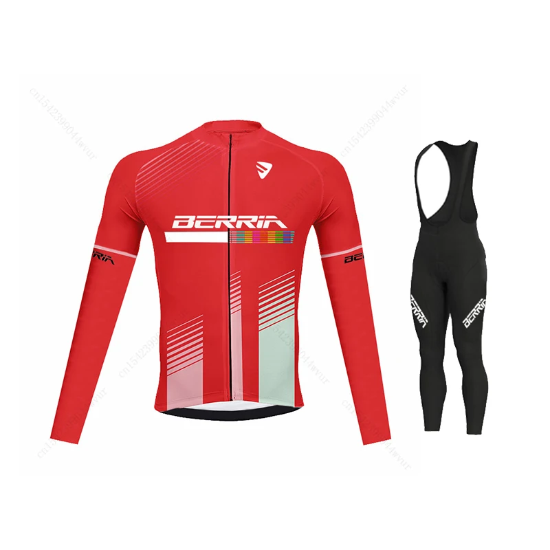 2021 велосипедная команда BERRIA Велоспорт Джерси осень с длинным рукавом