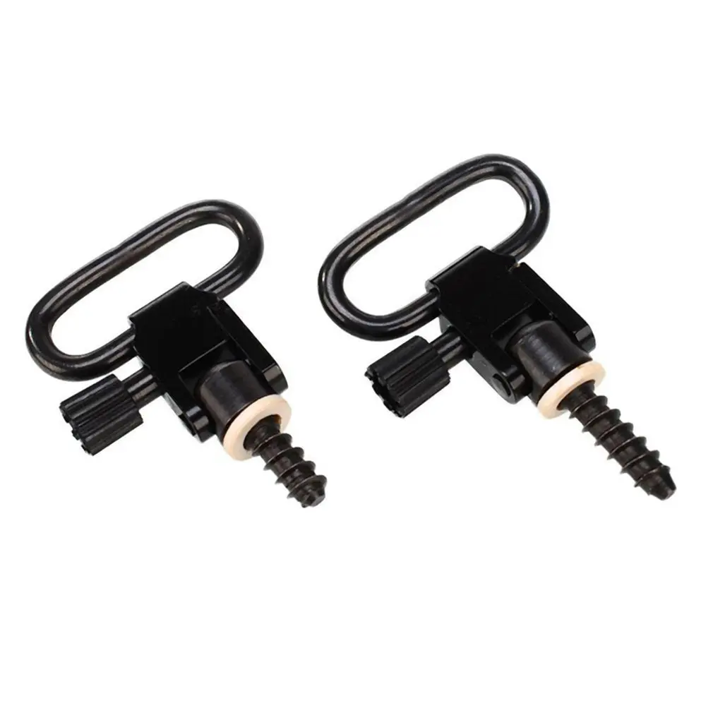 

2 PCS Quick Detach Sling Swivels Studs Hunting Accessories Rifle Carbon Steel Kit QD Sling Swivels Sports W/Screws