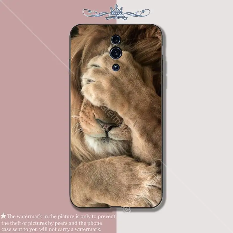 Yinuoda Лев черный мягкий чехол для телефона OPPO A5 A9 2020 A7X Рино 2 ace 3 pro realme 5 PRO funda |