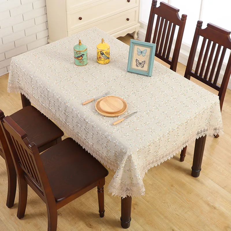 Европейская белая винтажная скатерть для стола кружевная Декоративная