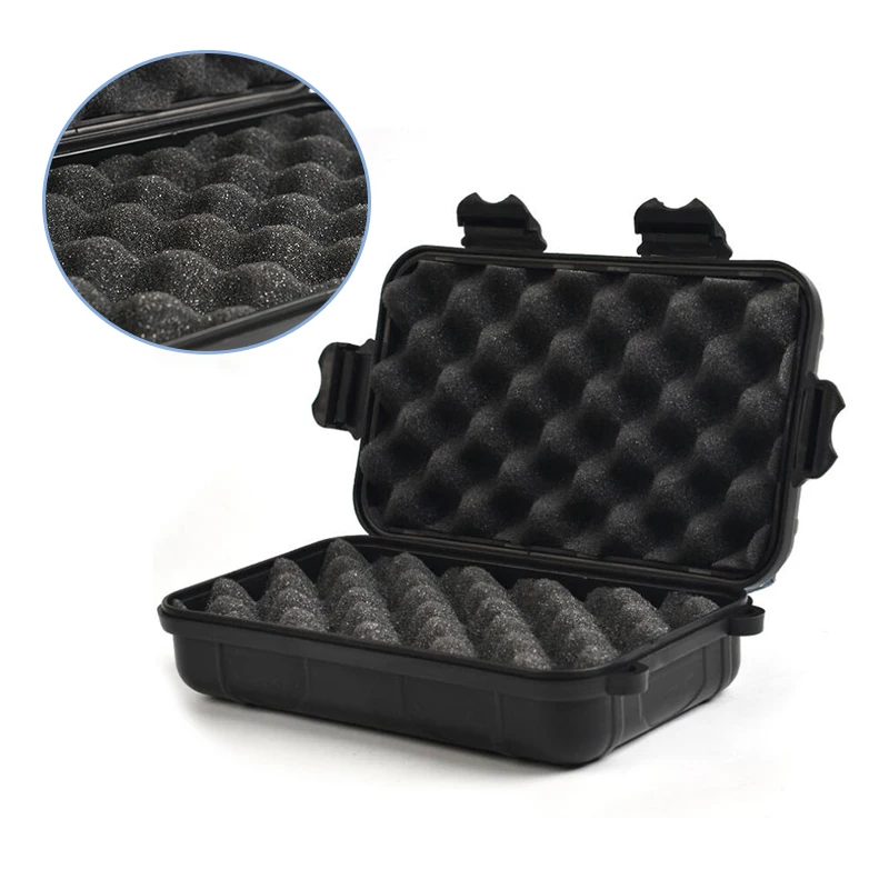 

Waterproof Shockproof Outdoor Airtight Survival Container Storage Carry Case Box Matches Small Tools Travel Sealed Containers