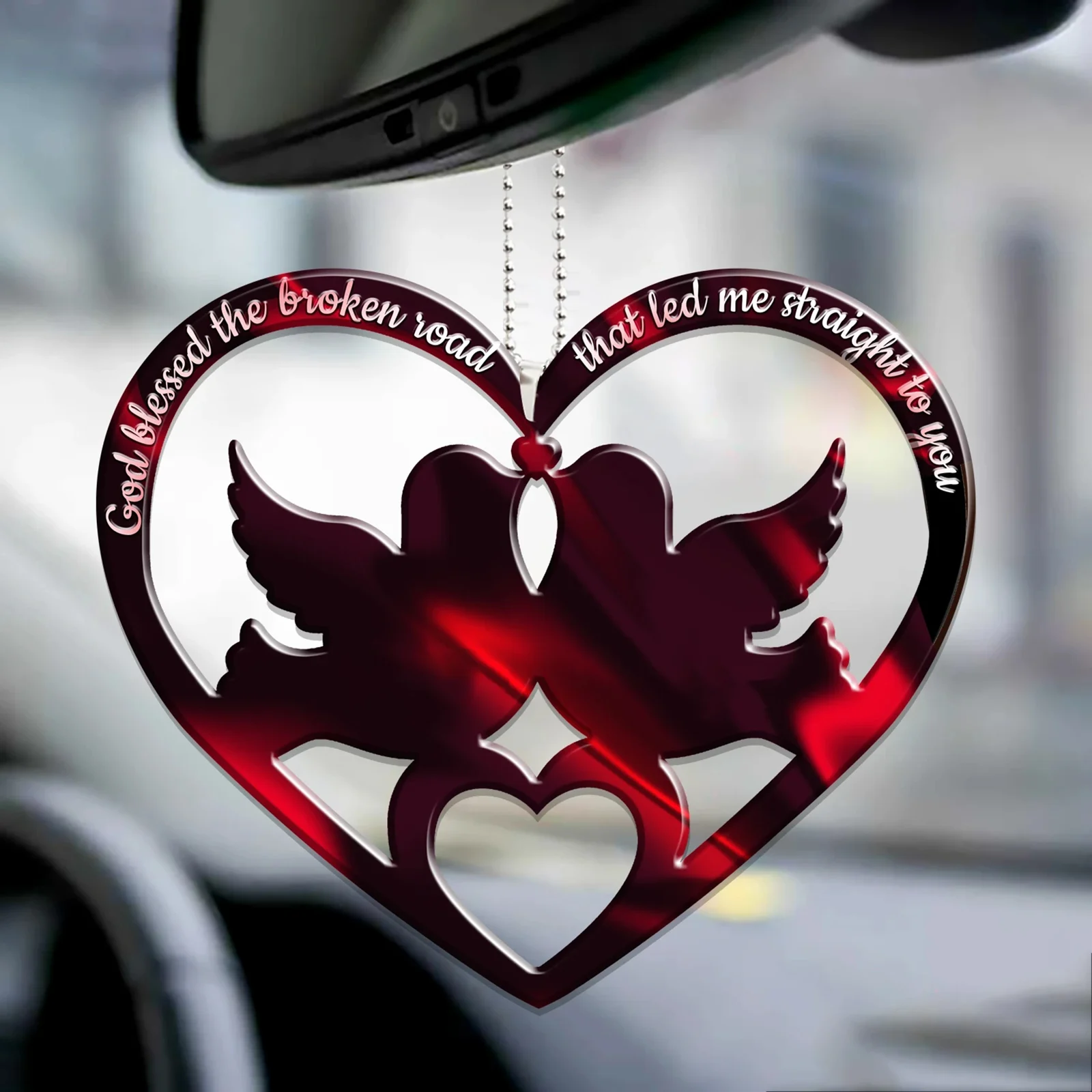 

Подвеска на День святого Валентина, акриловое сердце, украшение для комнаты, уличные украшения для автомобиля, подарки для друга, рождестве...