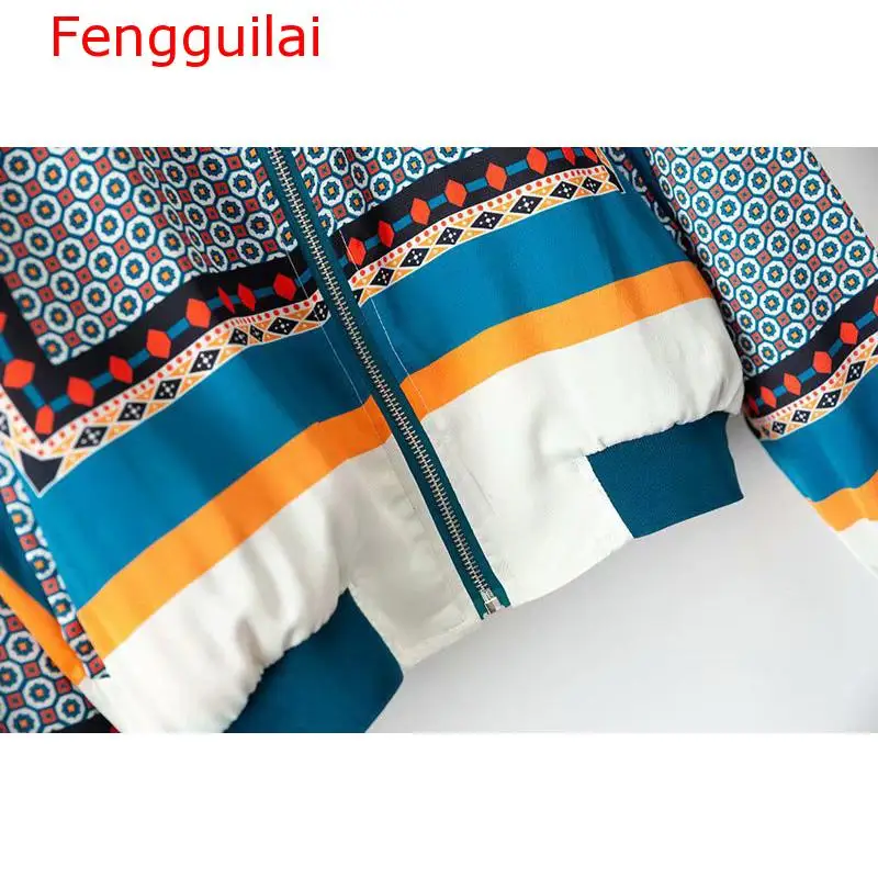

Fengguilai 2019 Embroidery Bomber Jacket Women Harajuku Pilot Jacket Coat Casual Printing Basic Baseball Jackets