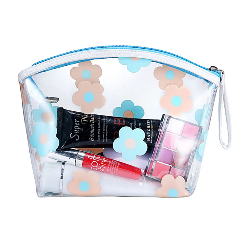 

Transparent PVC Toiletry Bags Fashion Women Clear Cosmetic Bags Travel Organizer Necessary Beauty Case Makeup Bag Bath Wash Box