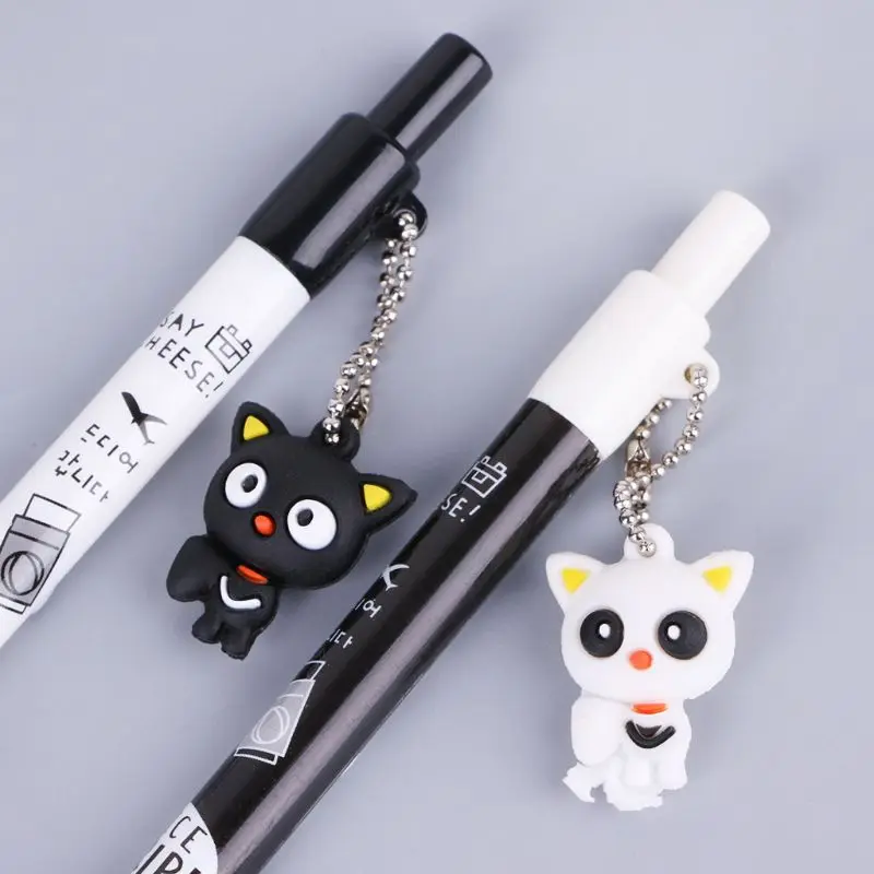 

Plastic mechanical pencils with cat pendant, 2 pcs, 0.5mm, automatic