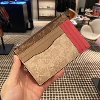 luxury women short wallets classic genuine leather card holder woman coin purse credit card slim wallet bus bank card cardholder