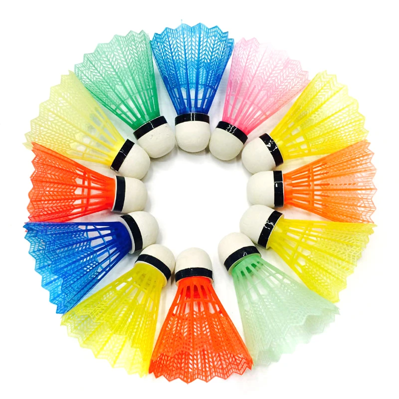 

12 шт красочные шары для бадминтона портативные Воланы продукты Спортивные товары для тренировок на открытом воздухе разноцветные шарики д...