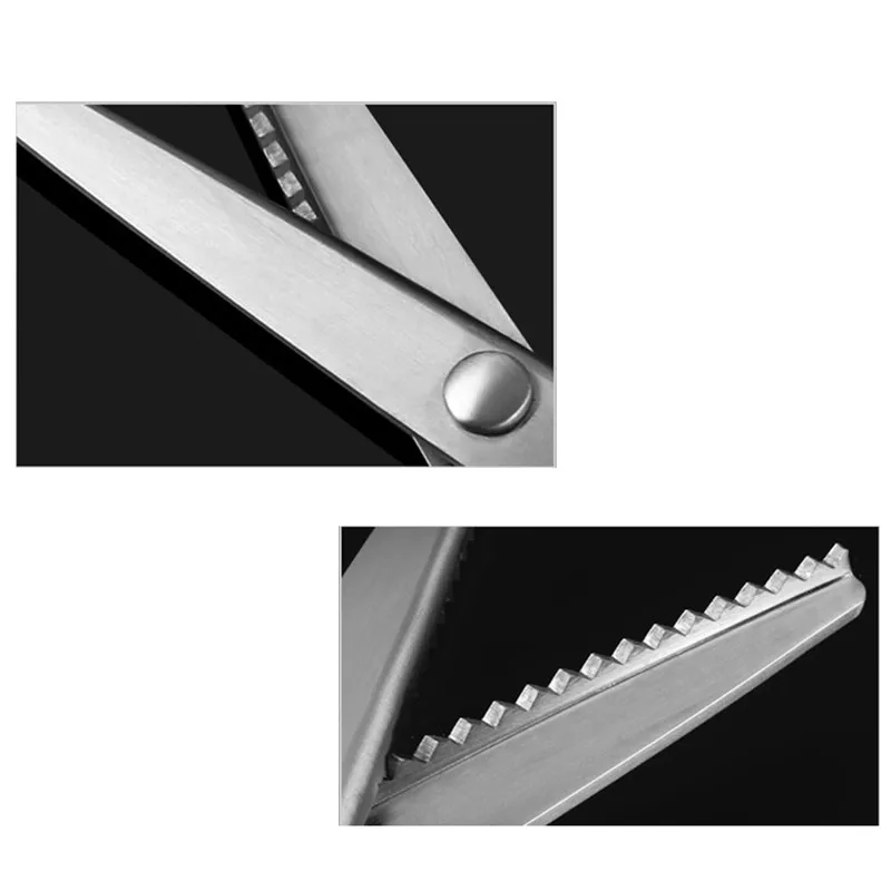 Новинка 3/5/7 мм зигзаг/волна профессиональные ножницы для повязки ткани кожи