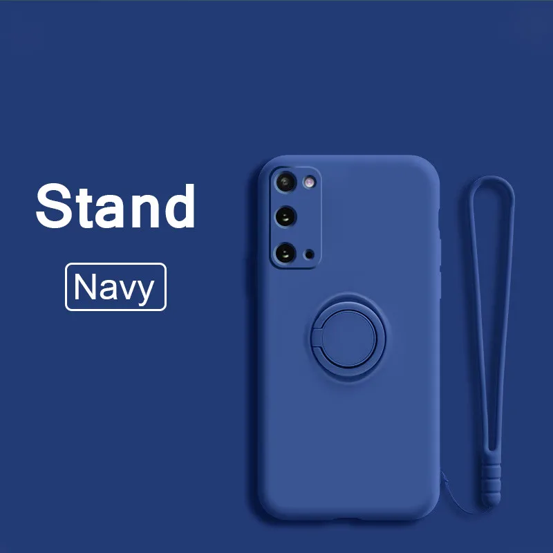 For Samsung Galaxy A52 A72 4G 5G A53 Case Liquid Silicon Soft Holder Strap Cover A52 A53 A72 A32 A51 71 5G 4G a 52 a72 a 32 Case