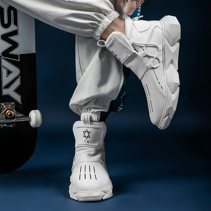 Кроссовки мужские из микрофибры повседневные сникерсы в западном стиле без