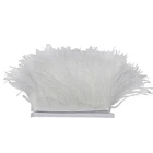 8-10 см10-15 см страусиные перья отделка сделай сам Аксессуары для одежды белые Шлейфы на ленте свадебное платье декоративные перья для рукоделия