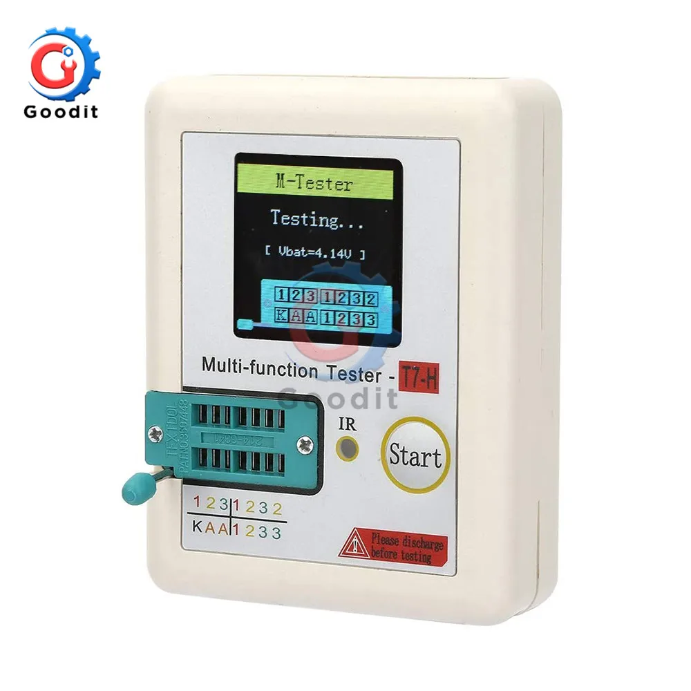 Многофункциональный детектор транзисторов с ЖК дисплеем 3 5 дюйма TFT подсветка