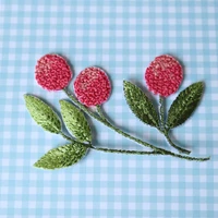 fashion iron on cute cherry patches for clothing embroidery ironing appliques parche diy handmade clothes accessories