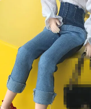 1/6 кукла [белая рубашка и дженас] Blyth джинсы Blyth белая рубашка Blyth одежда(Fit blyth, Licca, mmk, Azone, Pullip, ICY, 1/6 кукла - Цвет: only jean pants