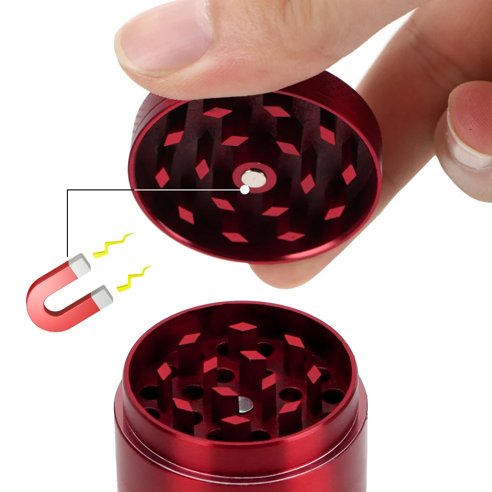 

4 layerS Tobacco Grinder Zinc Alloy Spice Weed Cutter Smoking Pipe Accessories Household Herb Cutter Smoking Accessories