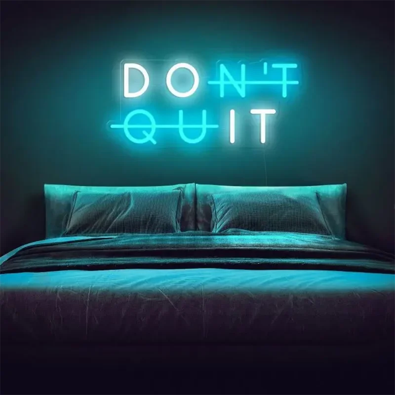 

Aesthetic Cute Donot Do it Don't quit Led Neon Sign Custom Decoracion Acrylic For Shop Party Gift Home Kawaii Decor